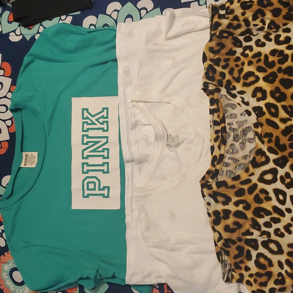 3 PINK TSHIRTS